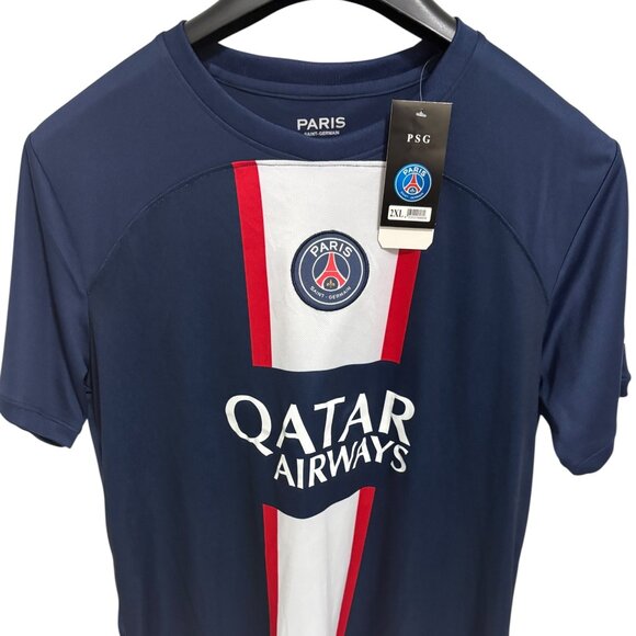 Lionel Messi Paris Saint Germain Jordan Qatar Airways Jersey Size 2XL NWT - Picture 1 of 6